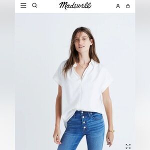 Madewell Pure White Central Shirt for Women